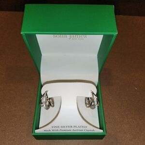 Sofia James NY Fine Silver Plated Austrian Crystals